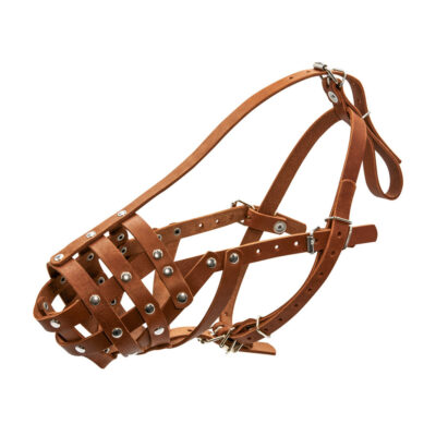 Намордник твердий CoLLaR коричневий для собак (доберман, вівчарка, далматин) 9×28 см 2