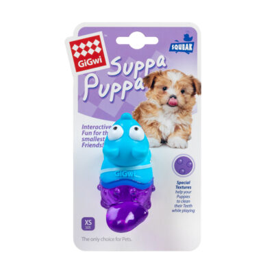 Іграшка-пищалка для собак GiGwi Suppa Puppa, гума, 9 см 2
