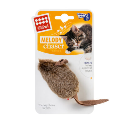 Іграшка для котів GiGwi Melody chaser з електронним чипом, штучне хутро, 15 см 2