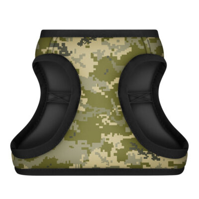 Шлея для собак WAUDOG Clothes м'яка "Мілітарі" з QR паспортом, S2, В 46-50 см, С 43-45 см 3