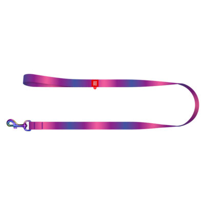 Повідець для собак WAUDOG Nylon Recycled, градієнт, S, Ш 15 мм, Д 122 см, фіолетовий 3