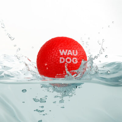 Іграшка для собак WAUDOG Fun Червоний м'яч, спінений термопластичний поліуретан, 70 мм 4