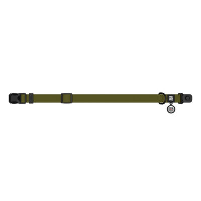 Нашийник для собак WAUDOG Magnet, магнітна пряжка, M, 28-40 см, 20 мм, COLLARTEX, хакі 5