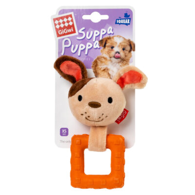 Іграшка-пищалка для собак GiGwi Suppa Puppa, текстиль і гума, 15 см 2