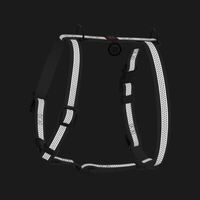Шлея анатомічна WAUDOG Waterproof Н-подібна для собак, розмір М, обхват шиї 40-66 см, ширина 20 мм, сірий 3