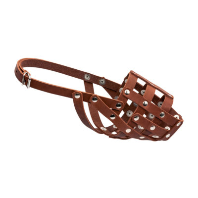Намордник м'який "CoLLaR" №2 для доберманів, вівчарок, далматинів, шкіра, обхват 26 см, довжина 11 см