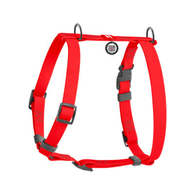 Шлея для собак WAUDOG Waterproof Н-подібна анатомічна L, 25 мм, обхват 50-85 см, 60-100 см, червоний 4