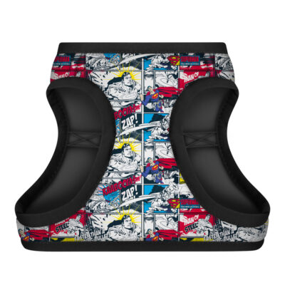 Шлея для собак WAUDOG Clothes м'яка з QR паспортом, Супермен комікс, XS4, обхват 36-39 см, 26-28 см 3