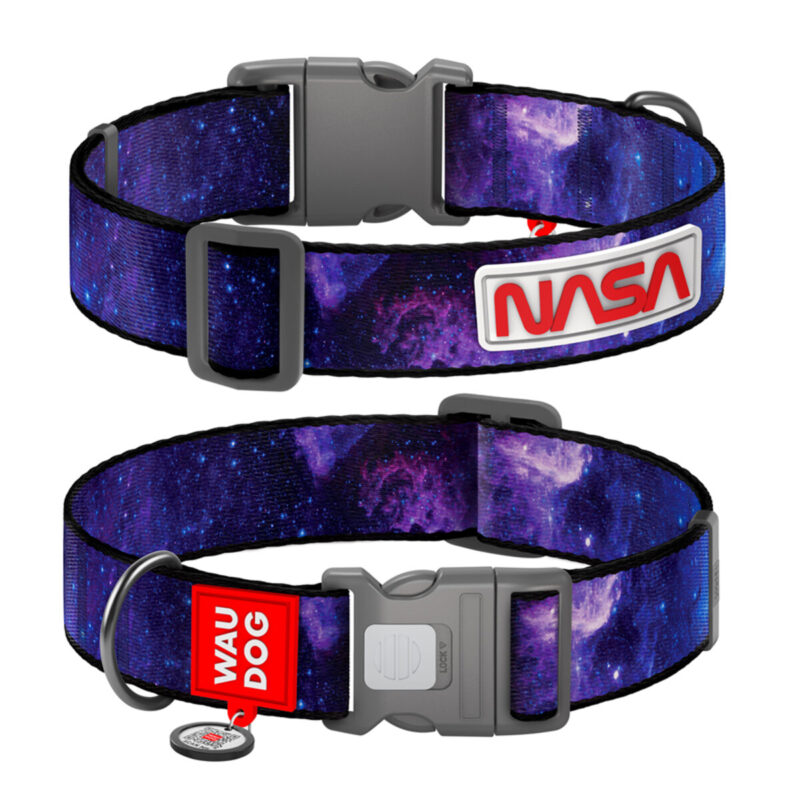 Нашийник для собак WAUDOG Nylon NASA21, XXL, нейлон, Ш 35 мм, Дов 46-70 см