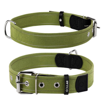 Нашийник для собак CoLLaR Брезент світловідбиваючий 35мм, 51-63см