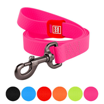 Повідець для собак WAUDOG Waterproof, водостійкий, S, 15 мм × 500 см, рожевий