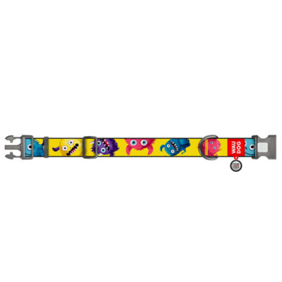 Нашийник для собак WAUDOG Nylon "Мохнаті монстри", XXL, Ш 35 мм, Дов 46-70 см 3