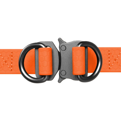 Шлея для собак WAUDOG Waterproof, водостійка, з металічною пряжкою, 15 мм, 40-55 см, помаранчева 3