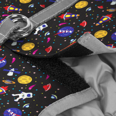 Шлея для собак WAUDOG Clothes м'яка NASA, S1, обхват грудей 40-45 см, обхват шиї 29-31 см 5