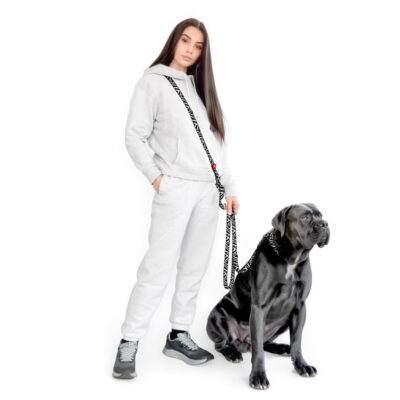 Повідець-перестібка WAUDOG Nylon, малюнок "Зебра", М, Ш 20 мм, Дов 300 см 4