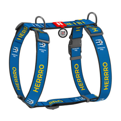 Шлея анатомічна H-подібна WAUDOG Nylon для собак XL, 35 мм, обхват 56-95 см, 68-110 см