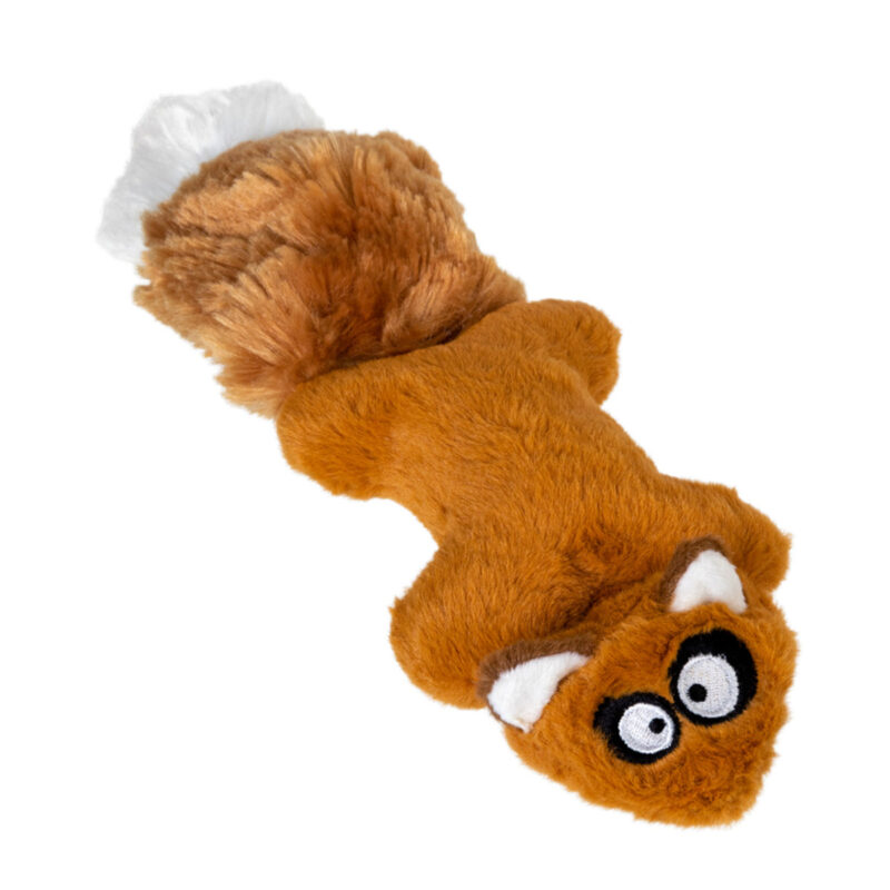 Іграшка для собак Білка GiGwi Plush Friendz з 2-ма пищалками, плюш, 24 см