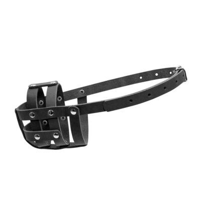 Намордник м'який CoLLaR №0 (спанієль) чорний, шкіра, обхват 25 см 3