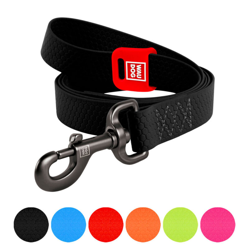 Повідець для собак WAUDOG Waterproof, М, 20 мм, 500 см, чорний