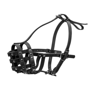 Намордник твердий "CoLLaR" для ротвейлера малий, шкіра, 8×33 см 2