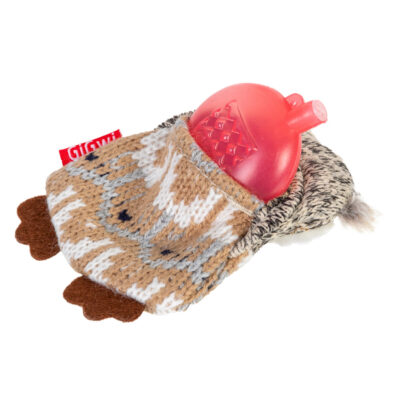 Іграшка для собак Сова GIGWI Plush Friendz з пищалкою, текстиль, 10 см 3