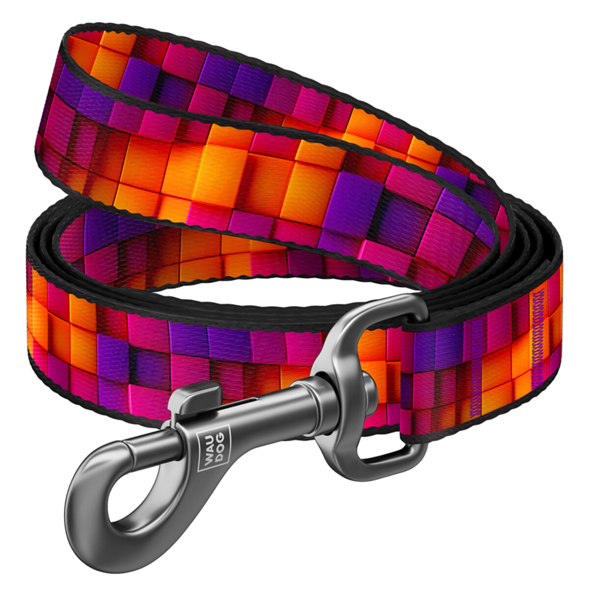 Повідець для собак WAUDOG Nylon, малюнок "Куби 3Д", S, Ш 15 мм, Дов 300 см Повідець для собак WAUDOG Nylon, малюнок "Куби 3Д", S, Ш 15 мм, Дов 300 см