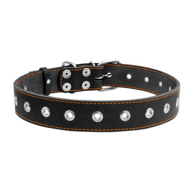 Нашийник "CoLLaR" безрозмірний, ширина 35мм, довжина 69см, шкіра, чорний 2