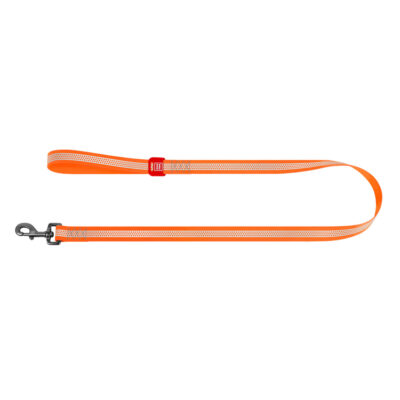 Повідець для собак WAUDOG Waterproof, світловідбиваючий, S, 15мм×183см, помаранчевий 2