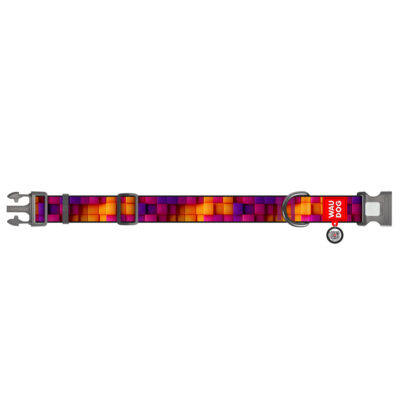 Нашийник WAUDOG Nylon "Куби 3Д" для собак, нейлоновий, XXL, D 35 мм, L 46-70 см 3