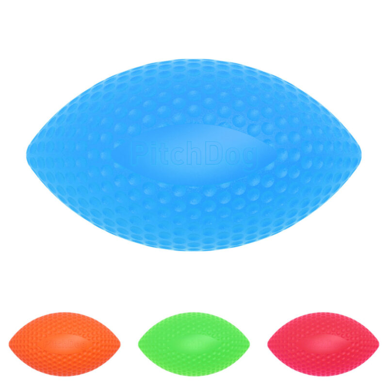 Ігровий м'яч для апортировки PitchDog, дiаметр 9 см, блакитний