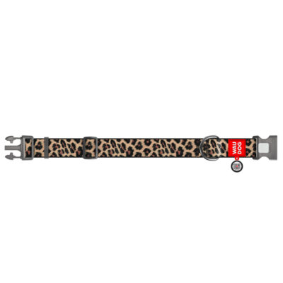 Нашийник WAUDOG Nylon, леопард, XXL, 35 мм, довжина 46-70 см, нейлон 2