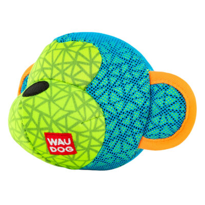 Іграшка для собак WAUDOG Fun "Мавпа", блакитна, поліестер, 10 см × 16 см 2