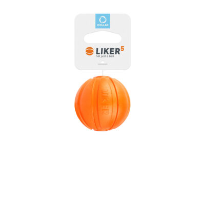 Іграшка для собак м'ячик LIKER 5 см, помаранчевий, композитний полімер 2