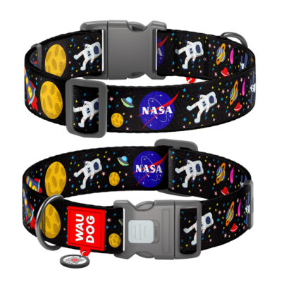 Нашийник WAUDOG Nylon "NASA" для собак XXL 46-70 см, нейлон, ширина 35 мм