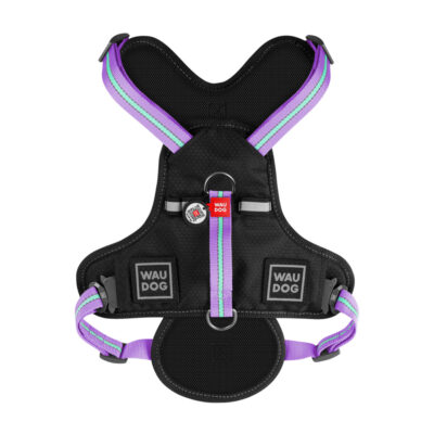 Шлея для собак WAUDOG Nylon фіолетова, L, 25 мм, обхват шиї 55-85 см 4