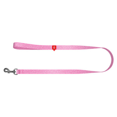 Повідець для собак WAUDOG Re-cotton світловідбиваючий, M, 20 мм, 500 см, рожевий 3