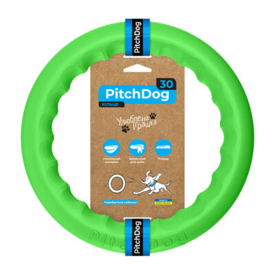 Кільце для апортировки PitchDog30, діаметр 28 см, салатовий 2