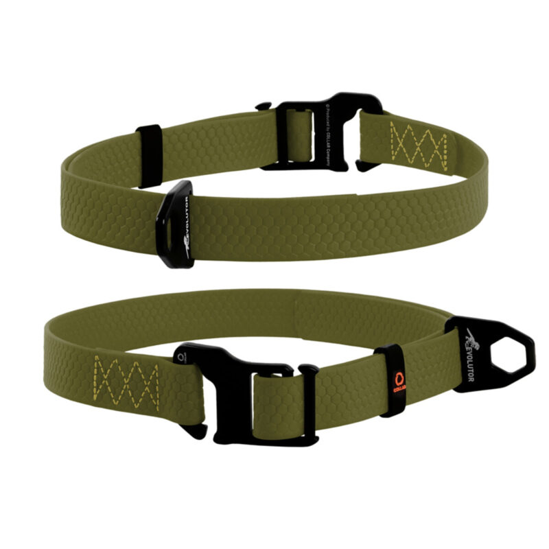 Нашийник EVOLUTOR регульований універсальний для собак, Ш 25 мм, Дов 25-70 см, хакі
