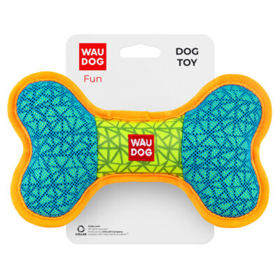 Іграшка для собак WAUDOG Fun "Кістка", блакитна, 20 см х 12 см, поліестер