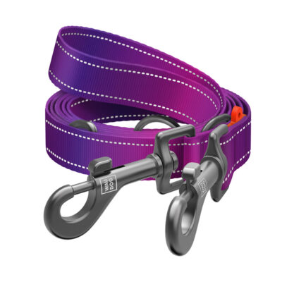 Повідець-перестібка WAUDOG Nylon Mono, світловідбивний, для собак, нейлон, 300 см, Ш 20 мм 4