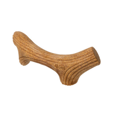 Іграшка для собак GiGwi Wooden Antler жувальна S 14 см, дерево, полімер