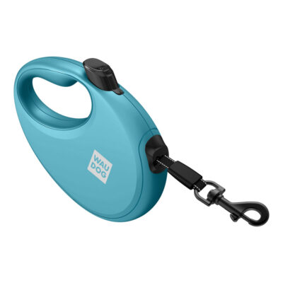 Повідець-рулетка WAUDOG R-leash, світловідбивна стрічка, S, до 12 кг, 3 м, блакитний 6