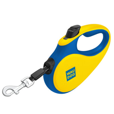 Повідець-рулетка WAUDOG R-leash, Colors of freedom, M, до 25 кг, 5 м, пластик 4