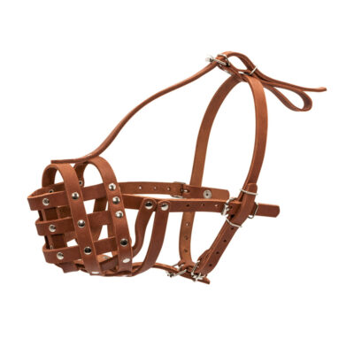 Намордник твердий CoLLaR для ротвейлера малий, шкіра, 8 см × 33 см 2