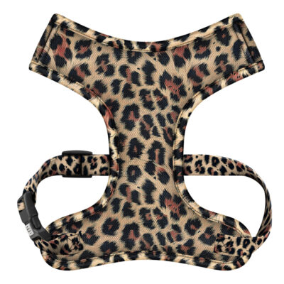 Шлея дихаюча WAUDOG Mesh з QR адресником, S, обхват грудей 35-48 см, малюнок «Леопард» 2