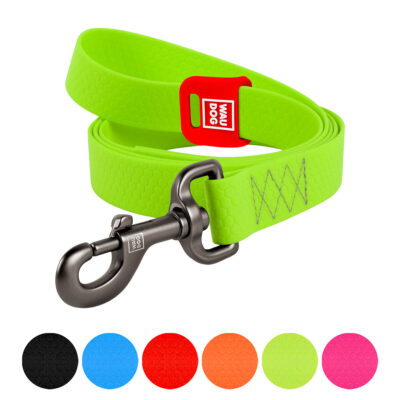 Повідець для собак WAUDOG Waterproof, водостійкий, L-XXL, Ш 25 мм, Д 500 см, салатовий