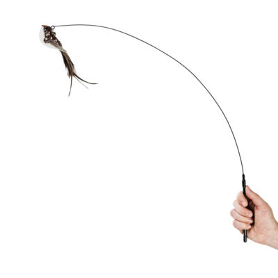 Іграшка для котів WAUCAT Fun Teaser дражнилка на присосці з пташкою, 800 мм, пластик 3