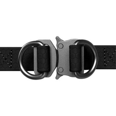 Шлея для собак WAUDOG Waterproof, водостійка, з металічною пряжкою, 15 мм, 40-55 см, чорна 3
