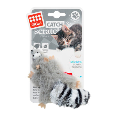 Іграшка для котів GiGwi Catch&scratch, м'яка, зі штучного хутра, 8 см 2