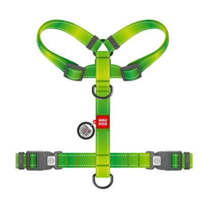 Шлея анатомічна H-подібна WAUDOG Nylon Mono світловідбивна для собак, розмір М, ширина 20 мм, обхват 38-60 см 3